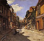Famous Rue Paintings - Le Rue de La Bavolle at Honfleur 2